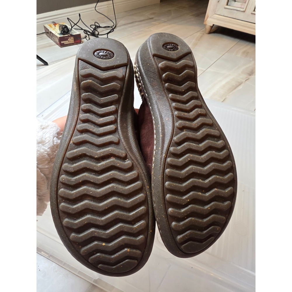 UGG Australia Nightengale Suede Sheepskin Clogs Mules Brown‎ 5177 Womens 9 - Picture 7 of 16